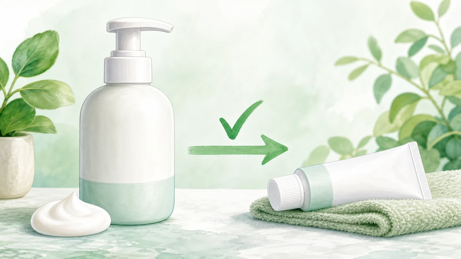 Emollient first, then a steroid cream if advised