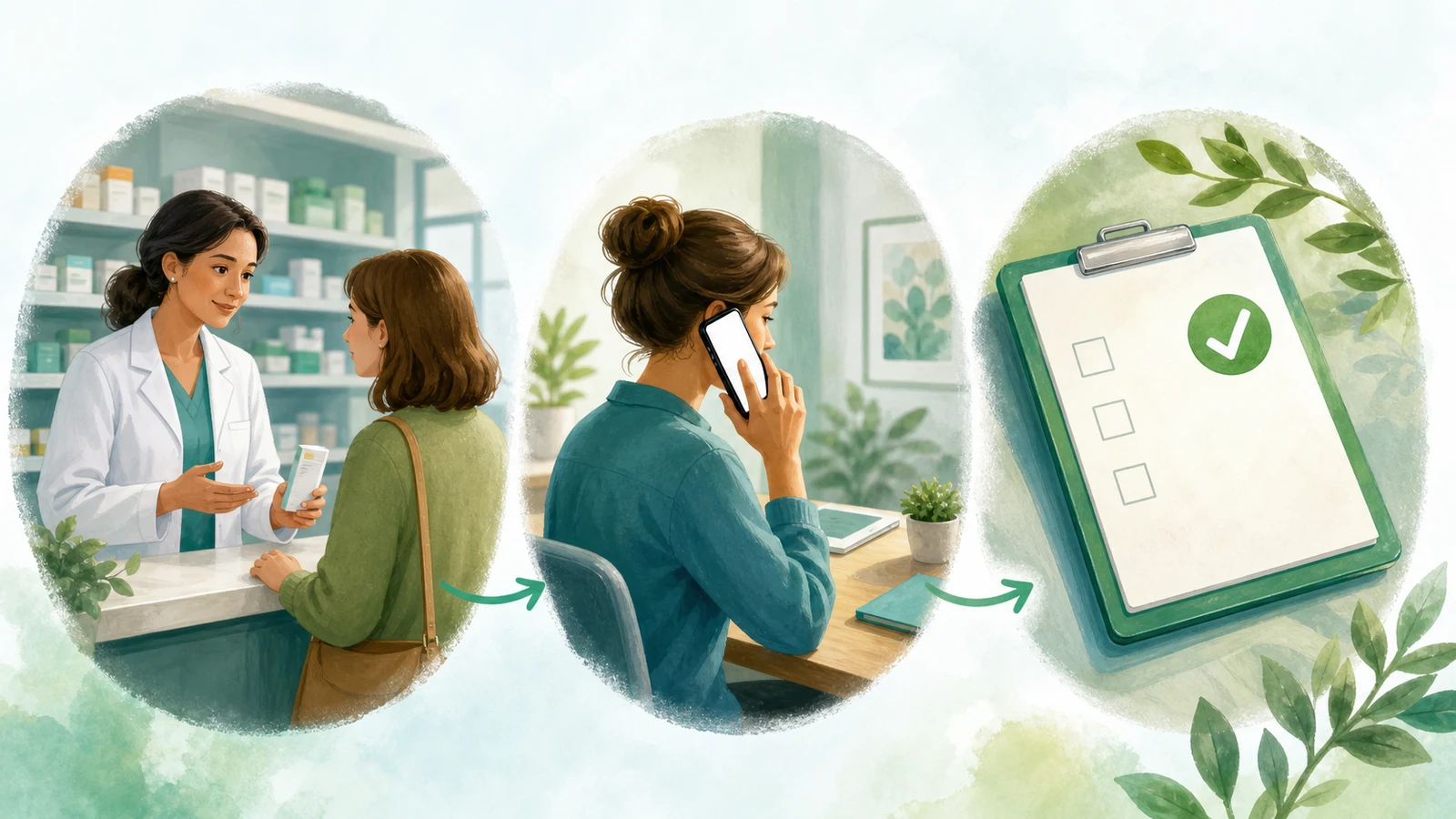 Safe steps when a medicine is out of stock: pharmacy, then prescriber