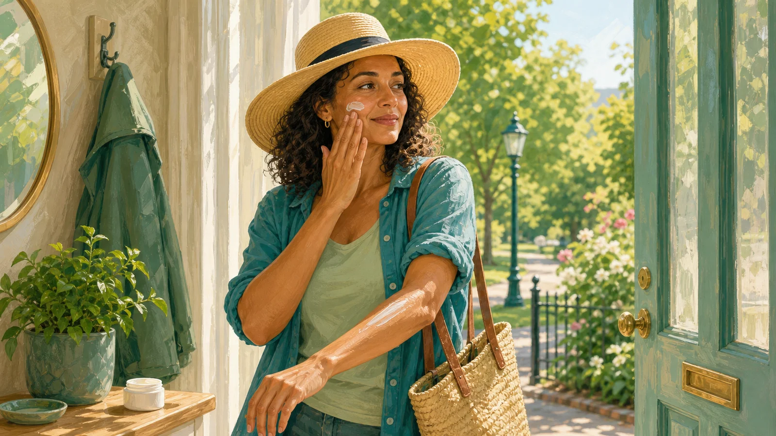 Sunscreen and moisturiser are the year-round constant, whatever the season.